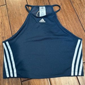 NWT!! Adidas Aeroready Training Crew Navy Tank
